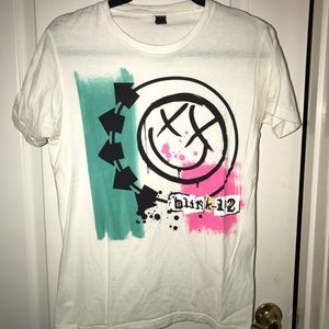White Blink 182 shirt